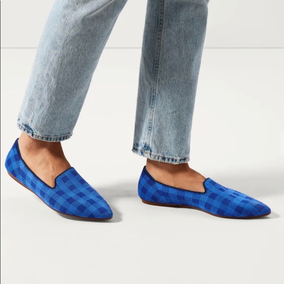 Rothy's Shoes - Rothys Pointed Loafer ~ Lazuli Gingham ~ NWT Size 8